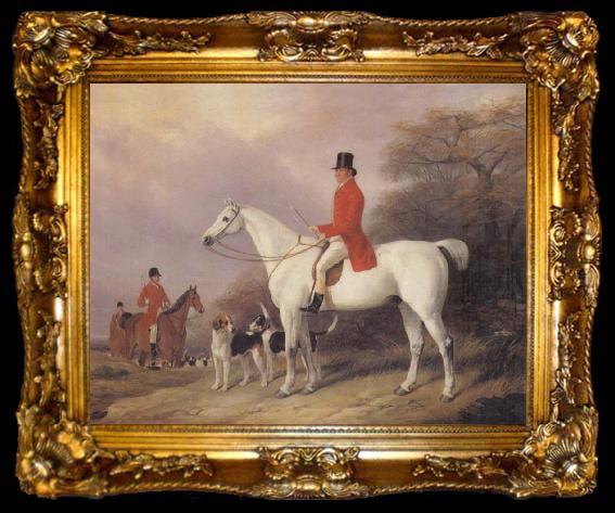 framed  William Barraud Sir Thomas Drake on Patchwork, ta009-2